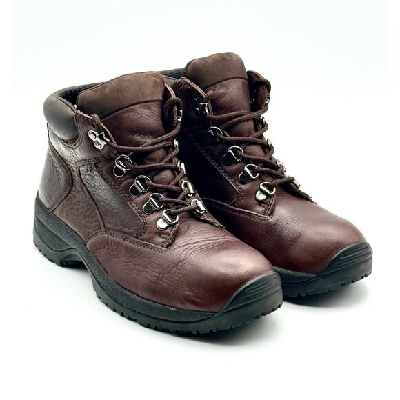 Dexter Women's Sz 8 Brown oiled leather ankle hiking boots S9505-2 Pre Owned VGC - Picture 1 of 13